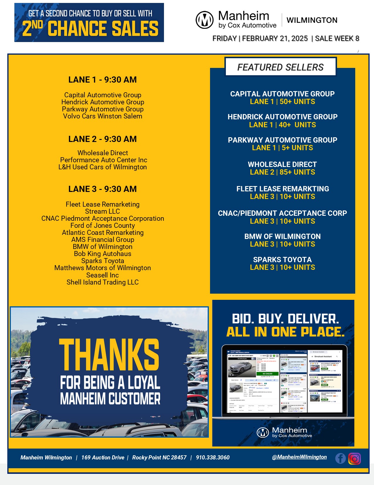 Manheim Wilmington | Rocky Point NC