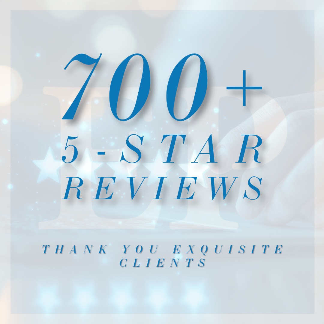Exquisite - 700+ five-star Google reviews and counting! ⭐⭐⭐⭐⭐ We’re ...