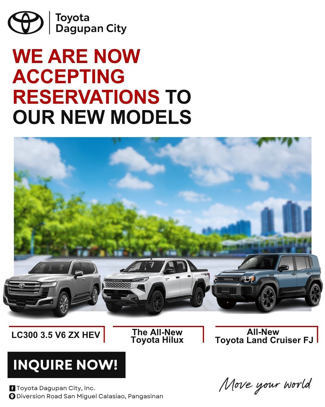Your next Toyota is one reservation away! 🚙✨ ✓ 𝗡𝗘𝗪