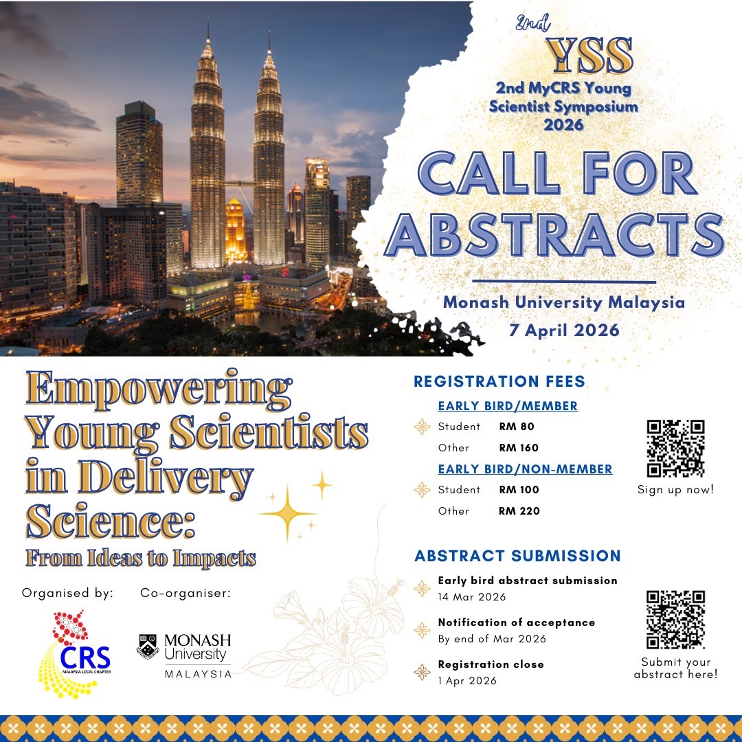 Controlled - 🚀 Call for Abstracts – MyCRS Young Scientist Symposium ...