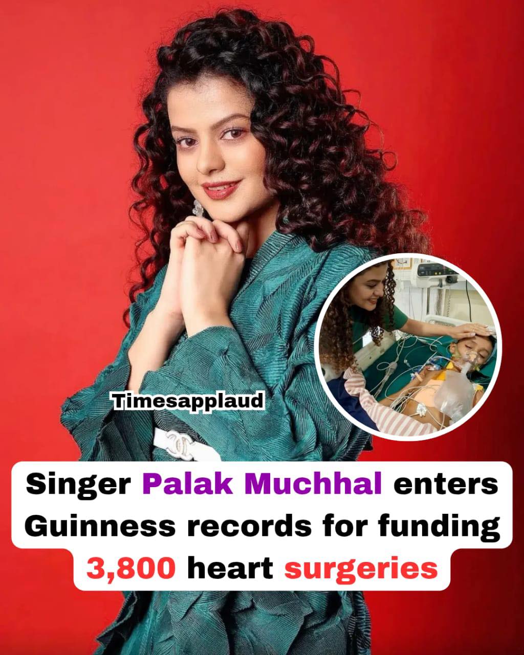 Timesapplaud - 🎤Singer Palak Muchhal enters Guinness records for ...