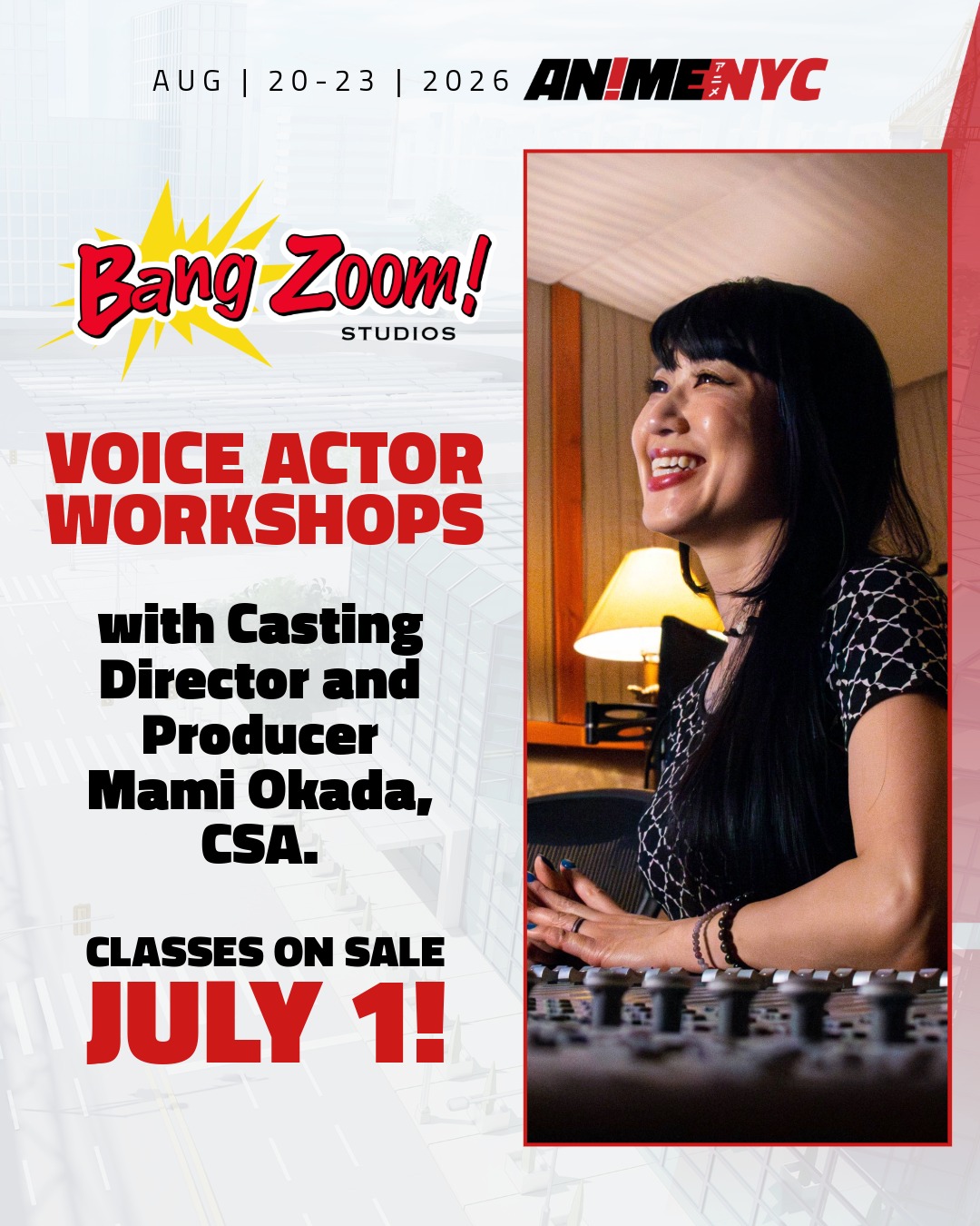 🎙️Dream of becoming a voice actor? Anime NYC is thrilled to