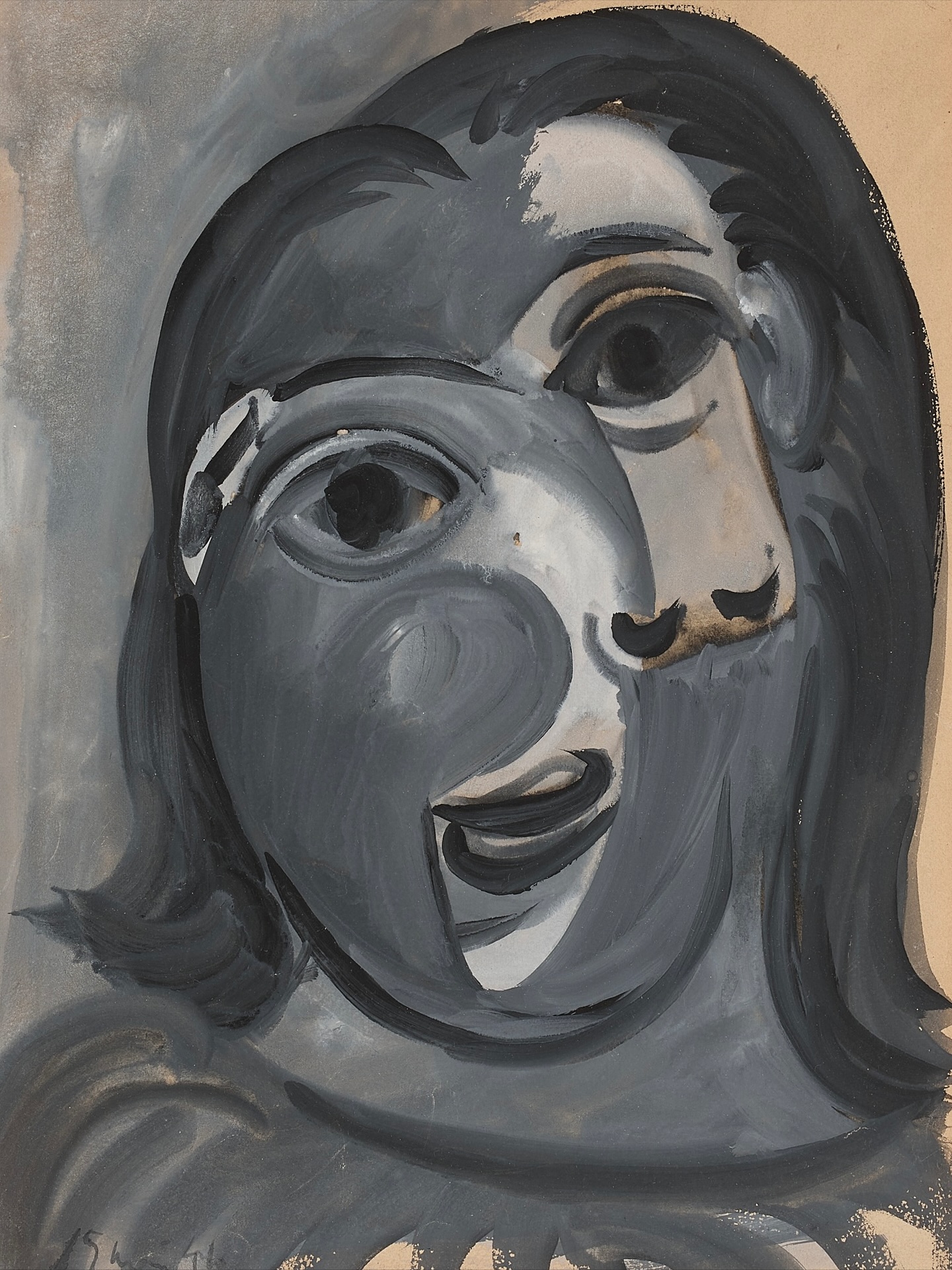 Tête de femme,