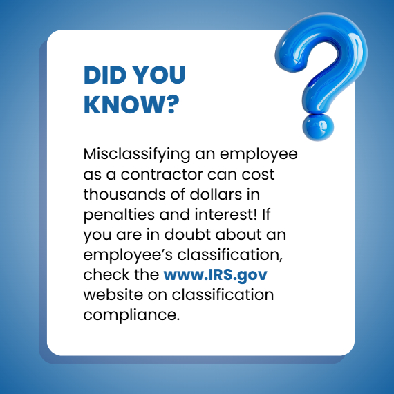 Compass - Did you know? Misclassifying an employee as a contractor can ...