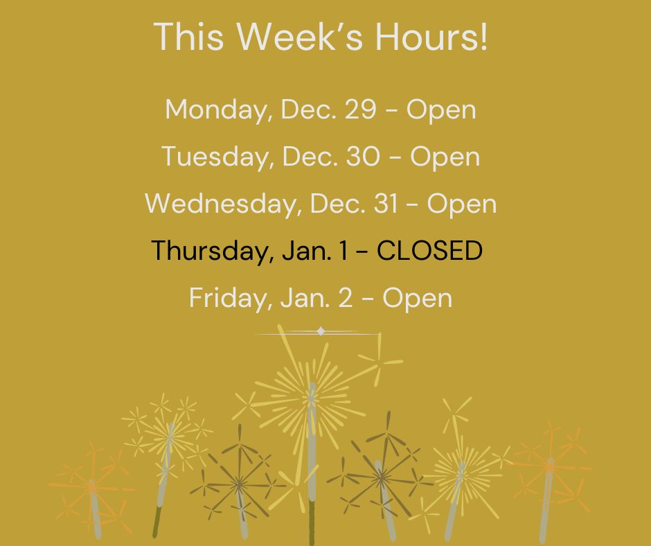 Cole - 🎉 New Year Hours Update We’re open all week and ready to serve ...