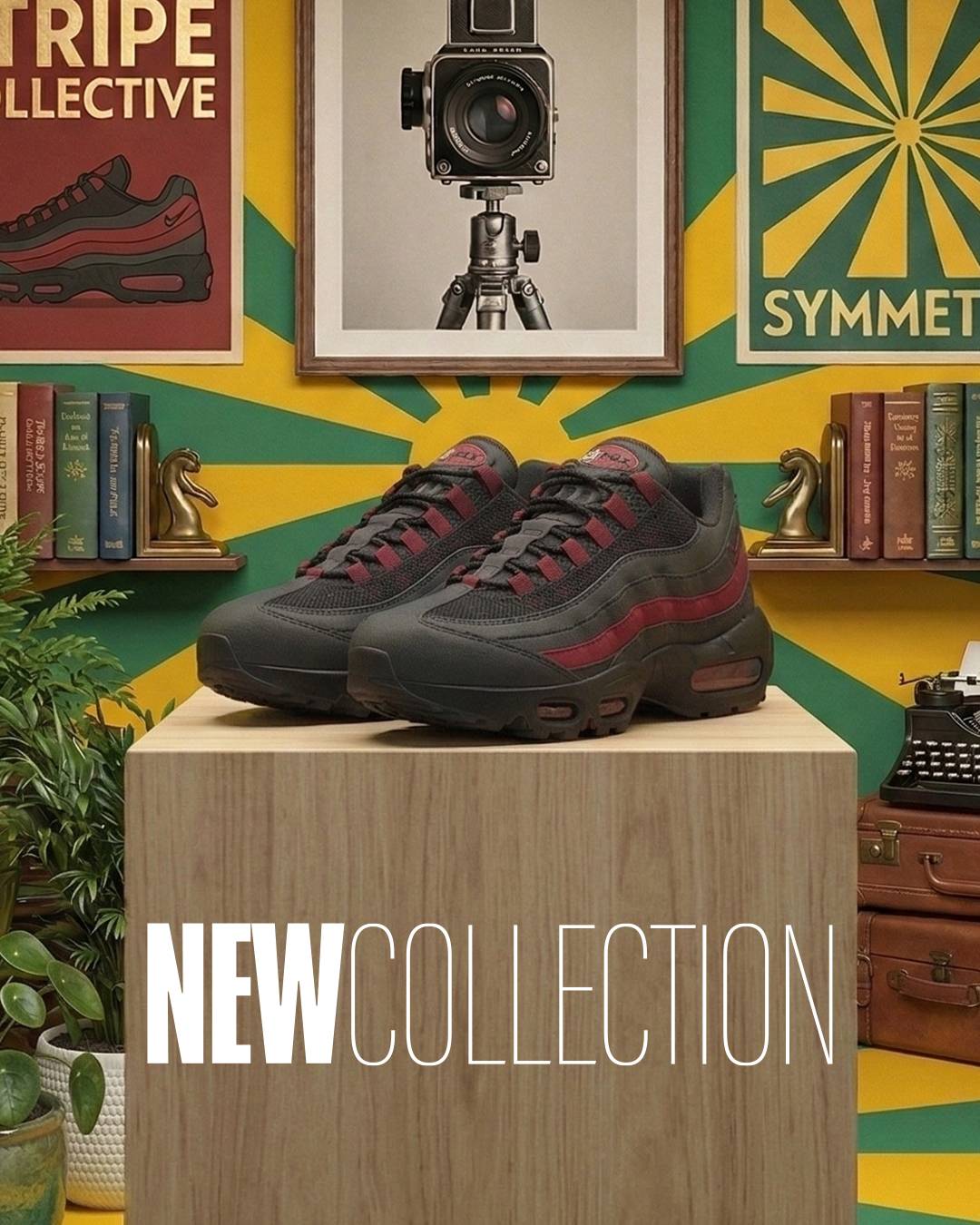 The Nike Air Max 95 “Team Crimson” OG Big Bubble is made to turn