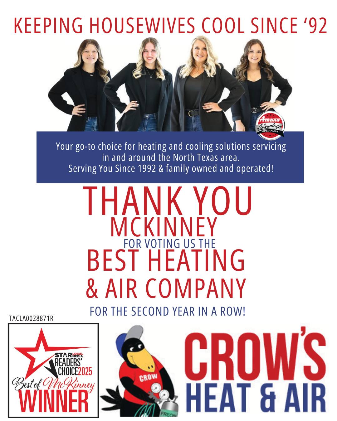 We are excited to FINALLY announce... - Crow's Heat & Air | Facebook