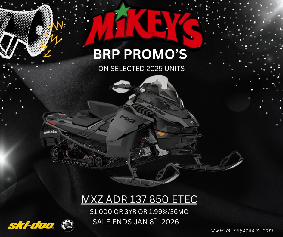Mikey's - ️ 2025 MXZ ADR 137 850 E-TEC ️ Power. Precision. Pure Fun ...