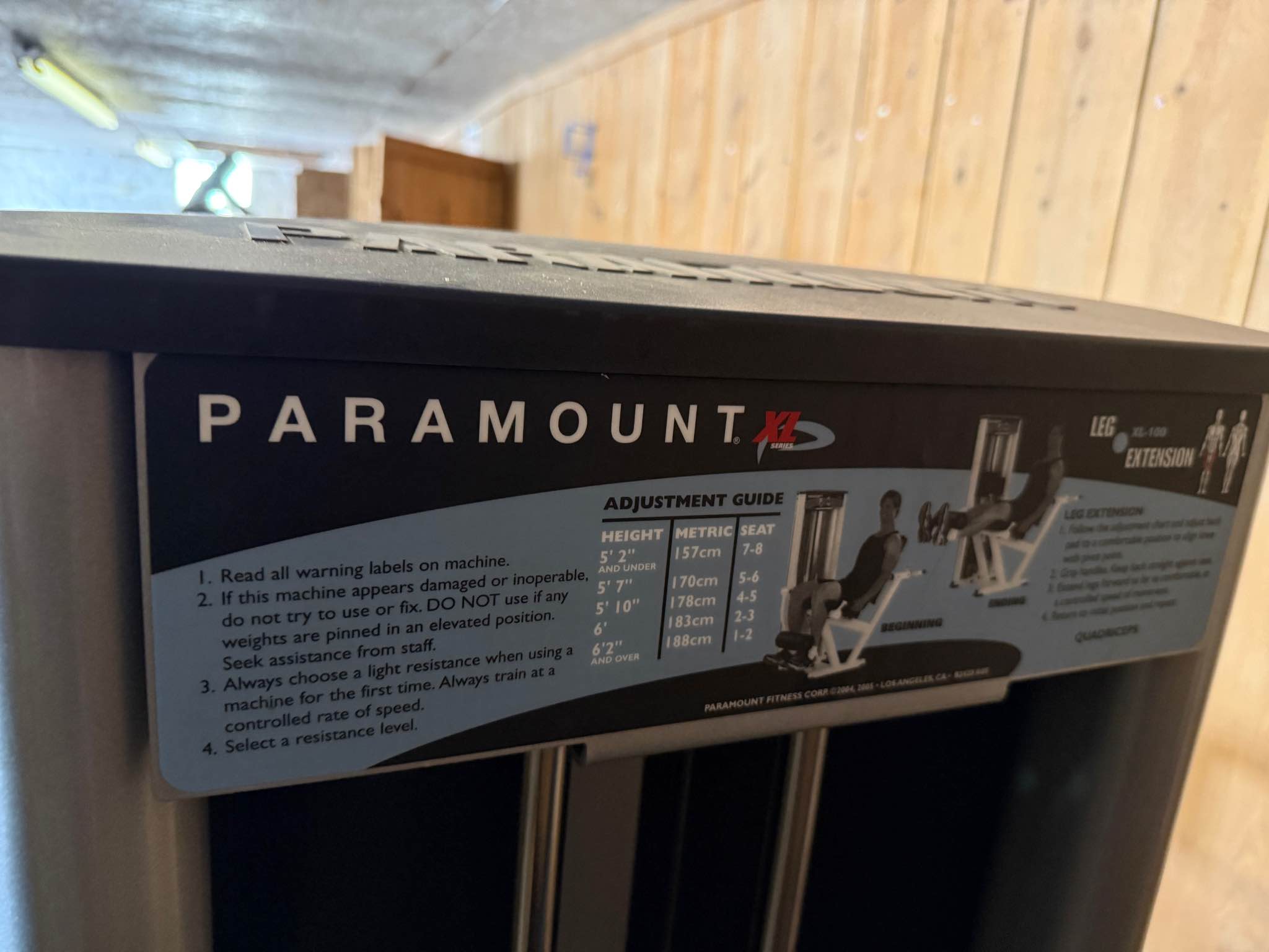 Paramount Seated Leg Extension - Weight Lifting Machines & Racks ...