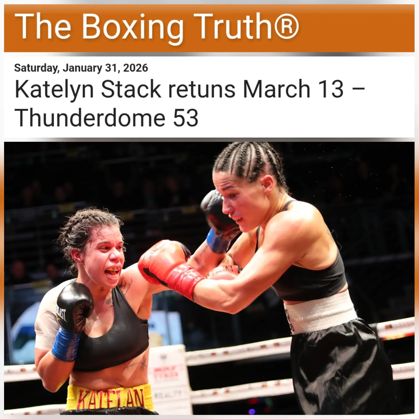The Boxing Truth®️: Katelyn Stack... - Dragon Fire Boxing | Facebook