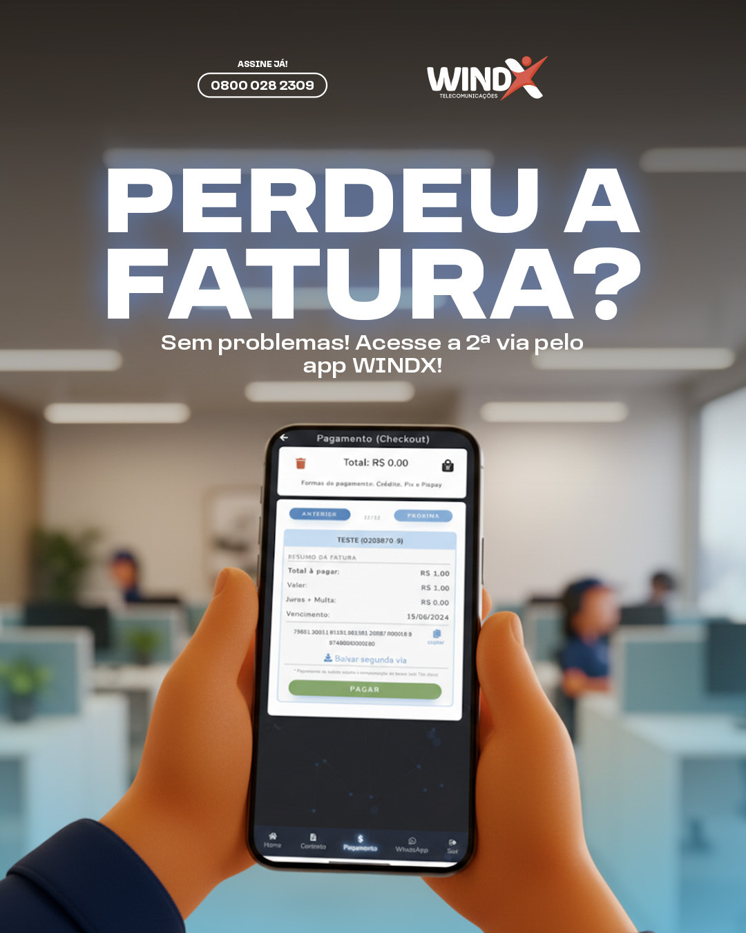 Windx - Você sabia que pode solicitar a segunda via da sua fatura de ...