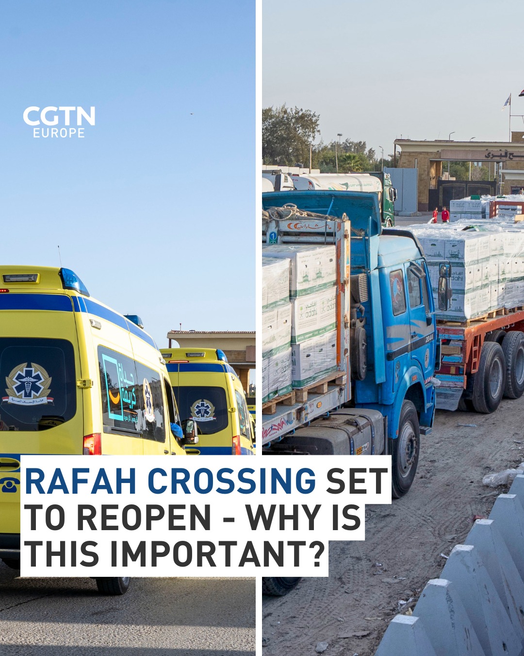 CGTNEurope - How important is the Rafah crossing and its... | Facebook