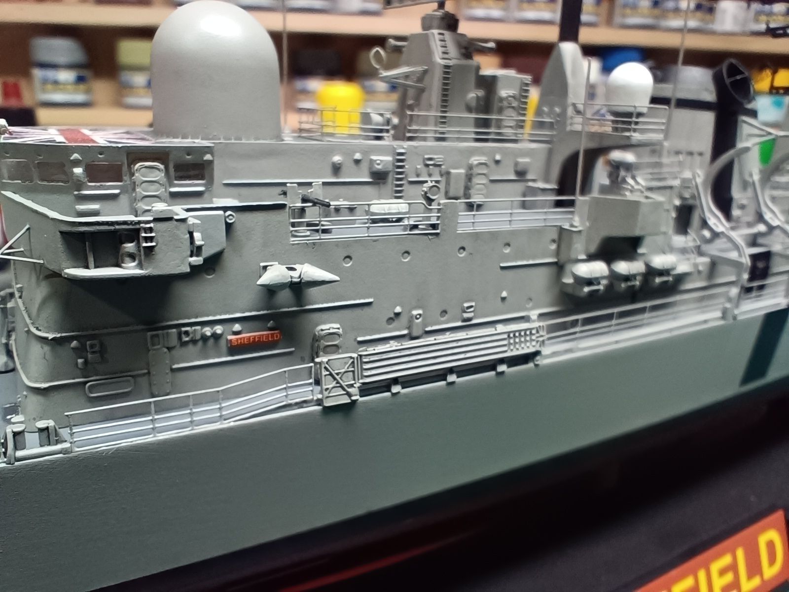 This is the Foreart 1/350 HMS Sheffield with the Atlantic models