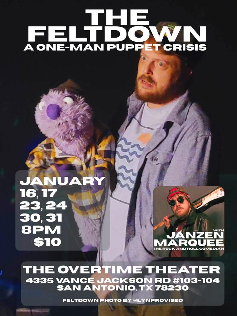 THE FELTDOWN-A ONE-MAN PUPPET CRISIS ... - Overtime Theater | Facebook