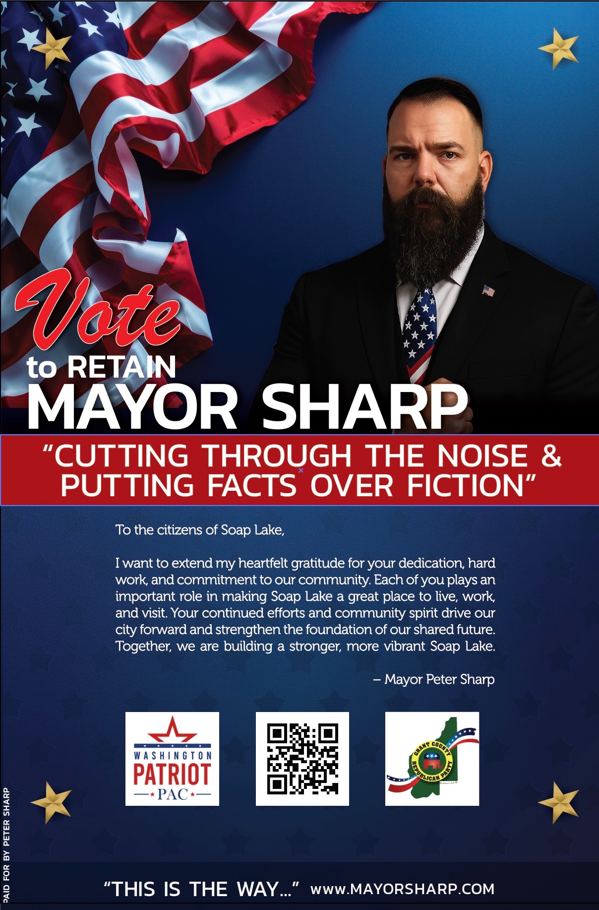 Source - Retain Mayor Peter Sharp as your leader in the city of Soap ...