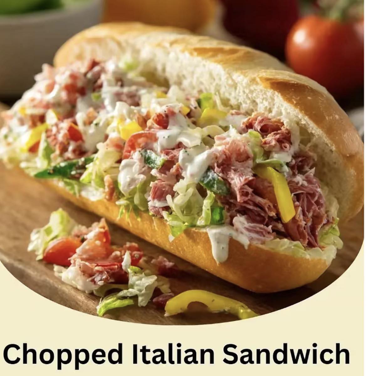 Friday special at Silver River Bakery: Chopped Italian Sandwich