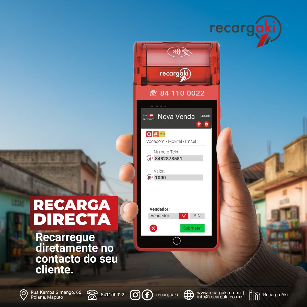 RecargaAki - 📲 Envia a recarga diretamente para o contacto... | Facebook
