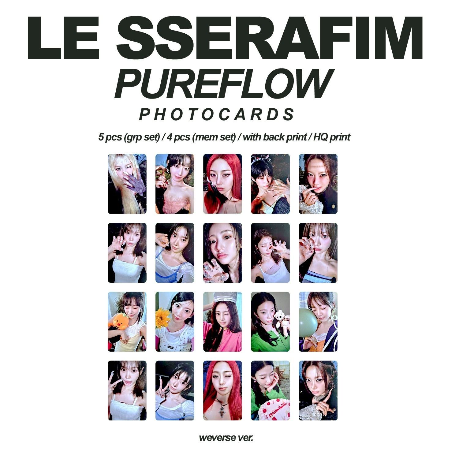 Le sserafim Pureflow Photocards 📍READ THE NOTE NOTE: This is the