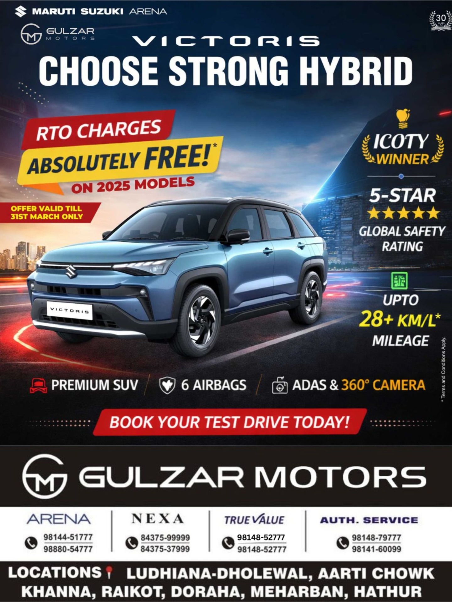ワズ The future of driving is Strong Hybrid. ✓ Up to 28+ km/l mileage