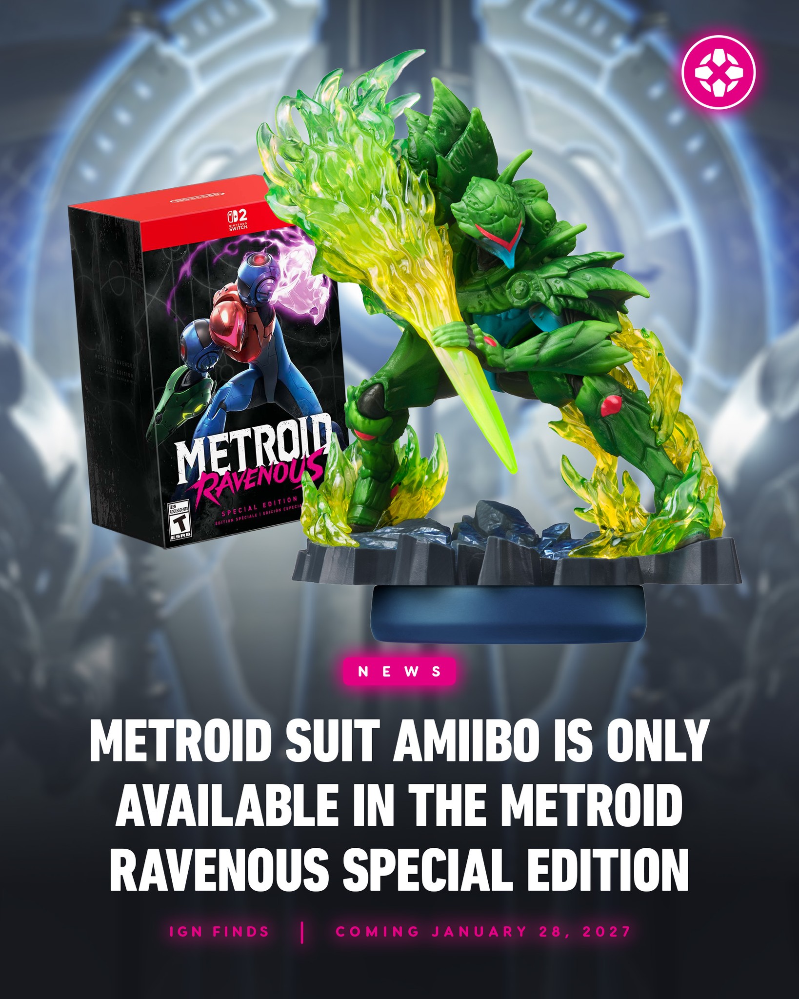 Metroid suit amiibo only in special edition