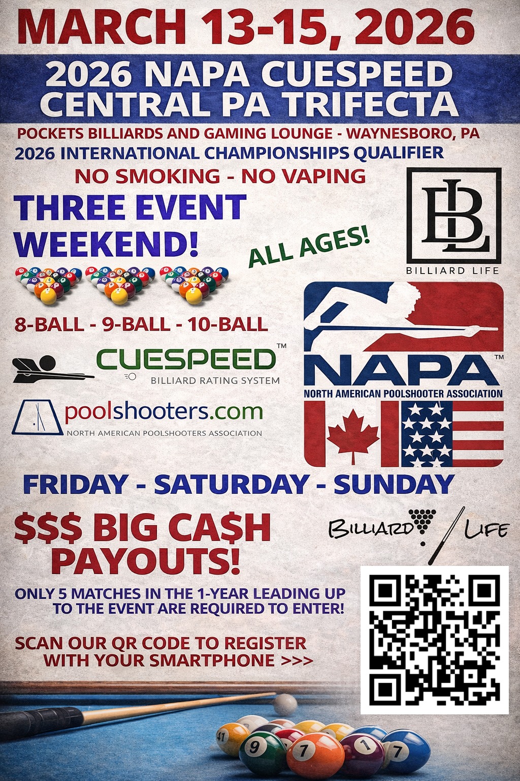 North - 2026 NAPA CUESPEED CENTRAL PA TRIFECTA, MARCH 13-15, 2026 at ...
