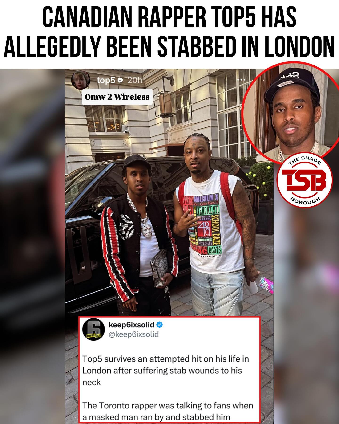 Canadian rapper #Top5 has reportedly... - The Shade Borough | Facebook