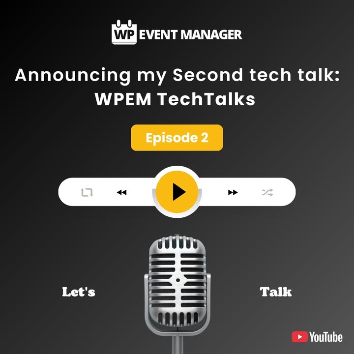 WP Event Manager Community | 🎙️ In this episode of WPEM TechTalks, we ...