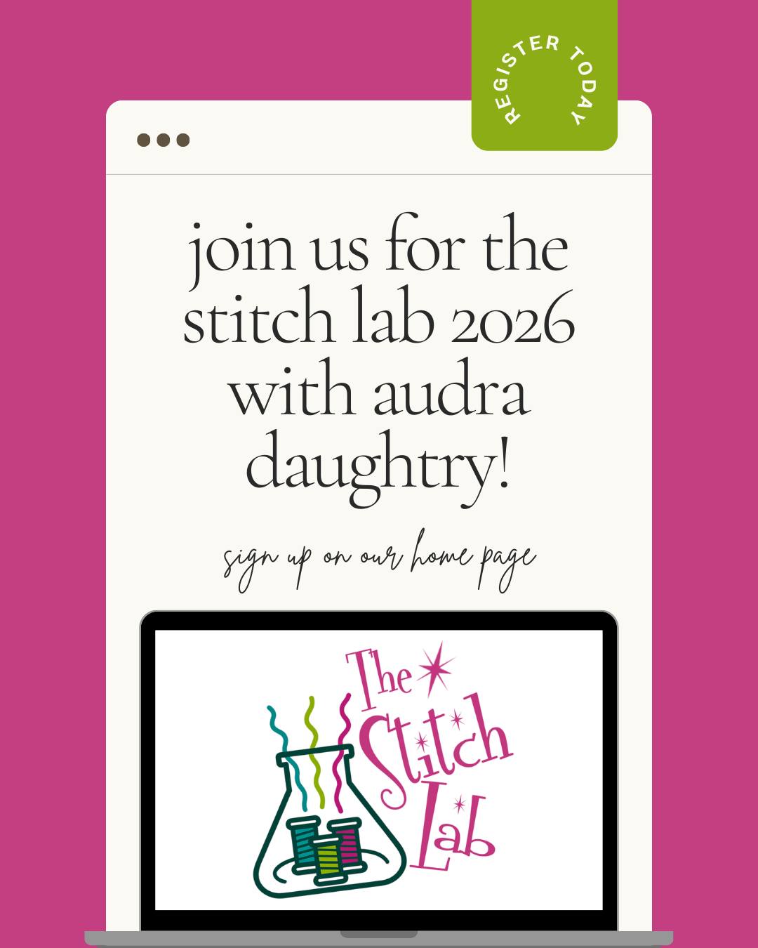 🧵 The Stitch Lab with Audra Daughtry is... - The Needle Works | Facebook