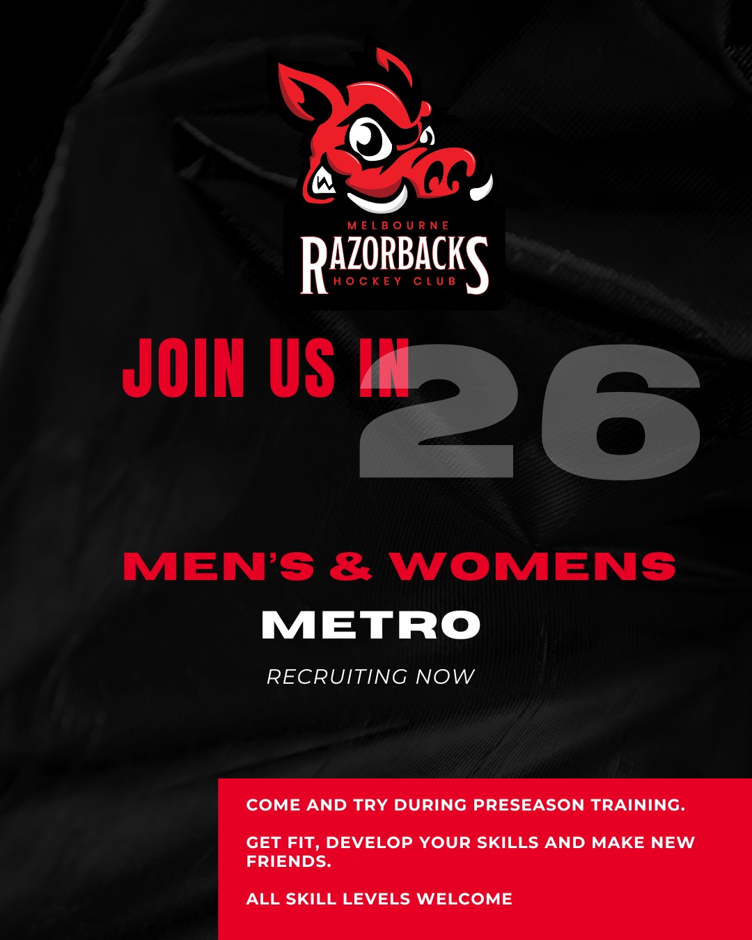Melbourne - 🔴🥅 🏑 Join the Razorbacks in 2026! 🏑🥅🔴 The Melbourne ...