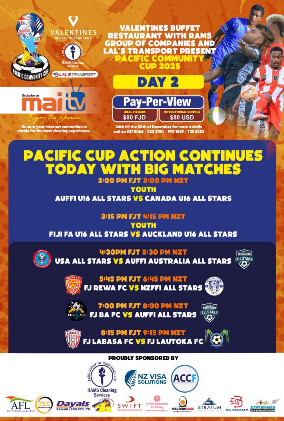 Mai - 🚨Day 2🔥 The action continues at the Pacific Cup!! LIVE on Mai TV ...