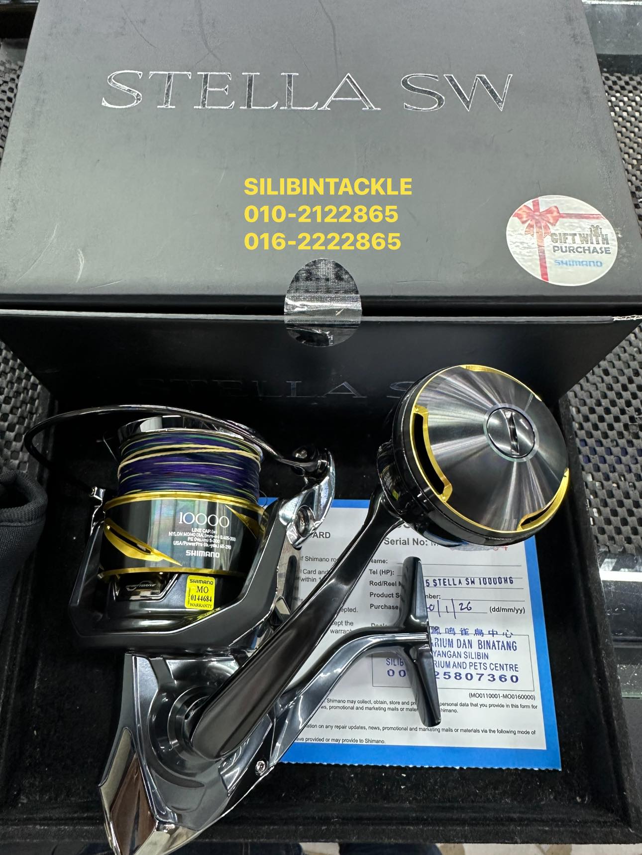 shimano stella 10000 hg 22 SW 10000HG Color:BLACK/SILVER LOGO Stella SW D has 2.36