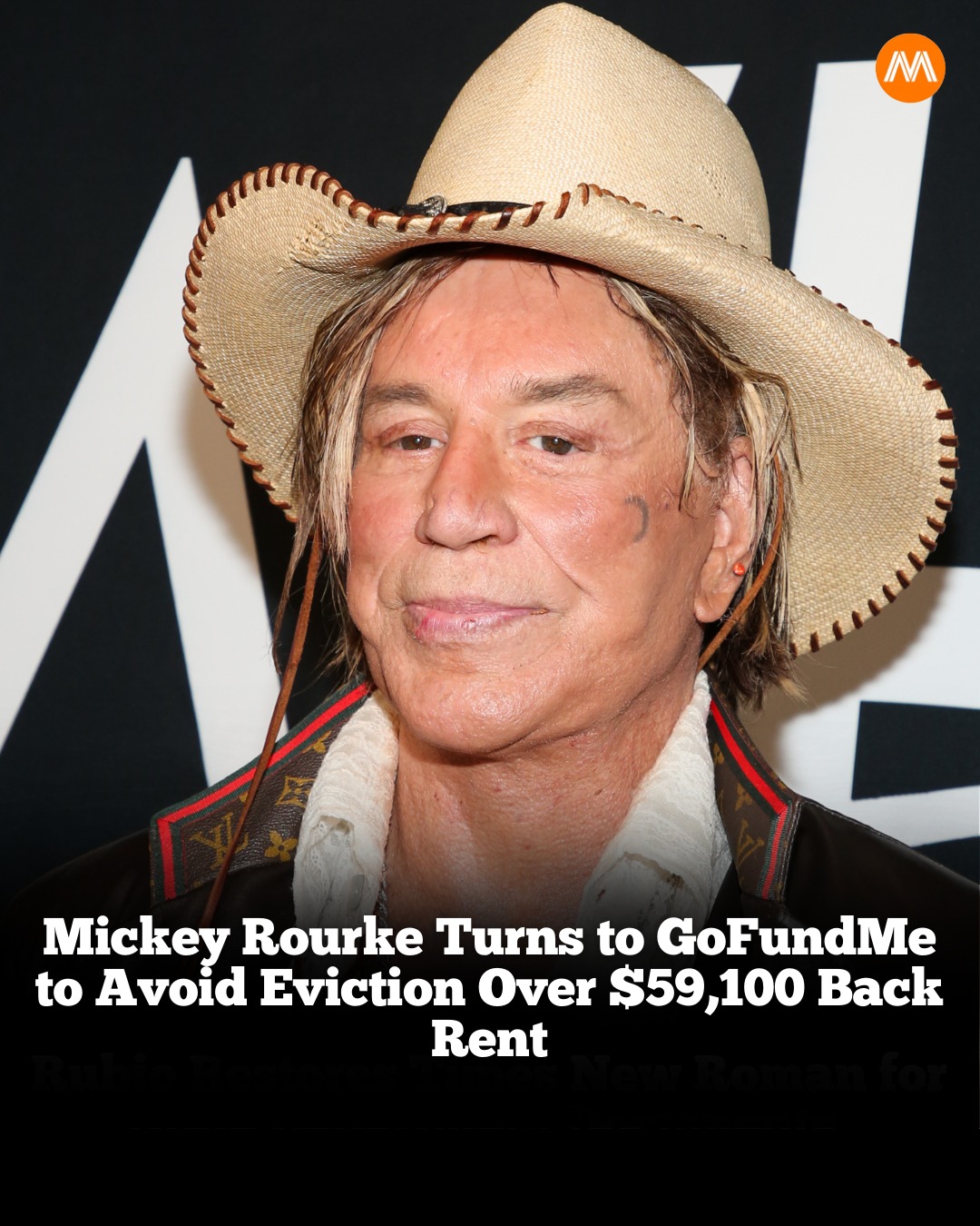 McGill - Mickey Rourke has turned to GoFundMe to avoid eviction after ...