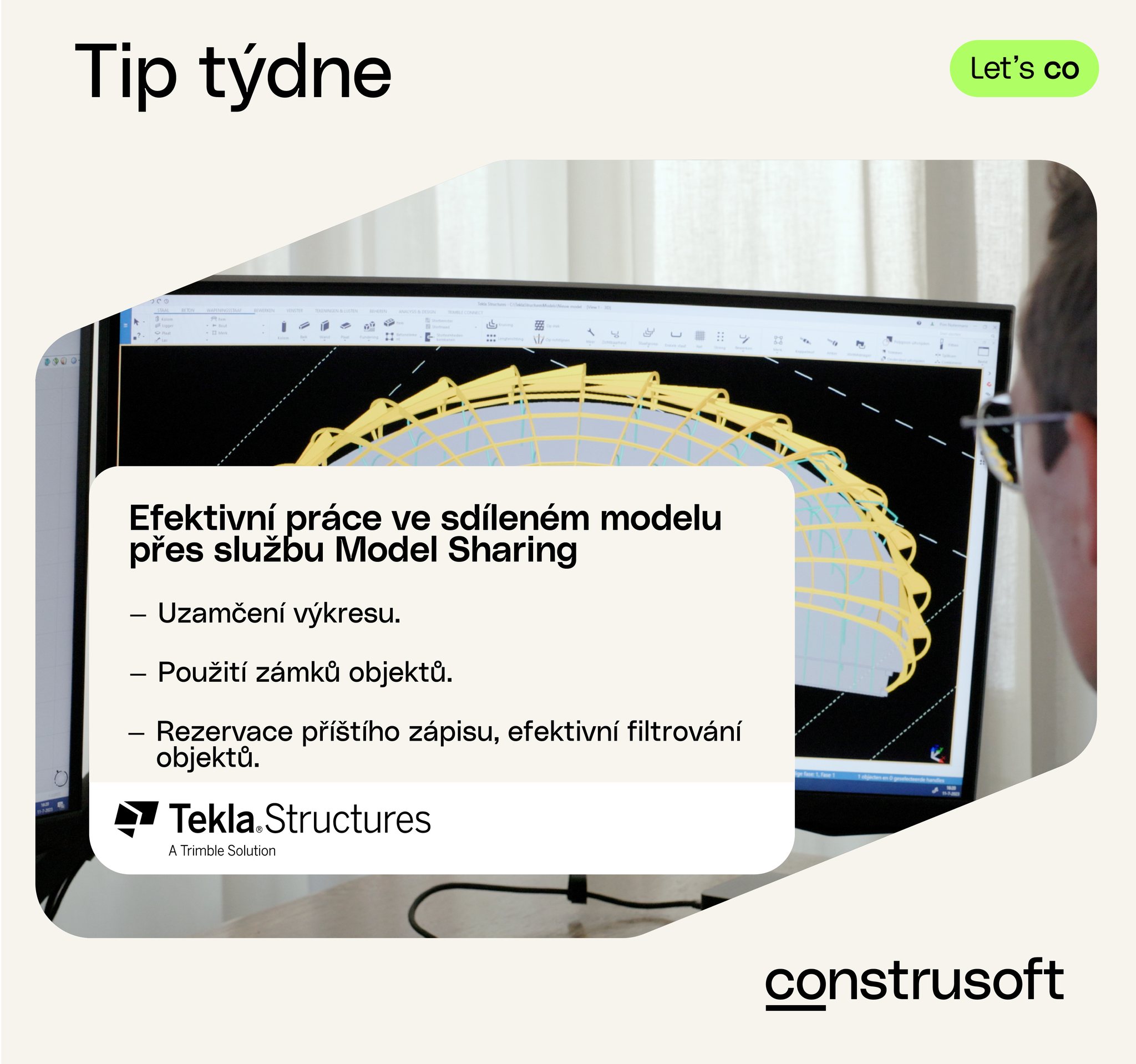 Construsoft - Tip týdne: Jak efektivně pracovat ve sdíleném modelu díky ...