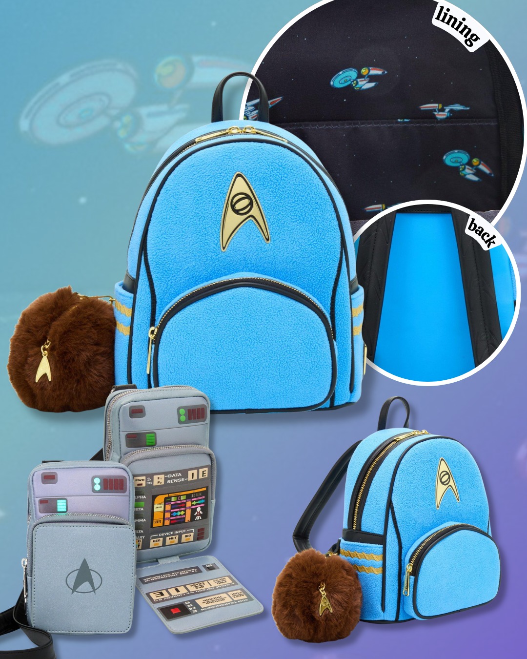 New! Available Now: Loungefly Star Trek Spock & Tribble Mini