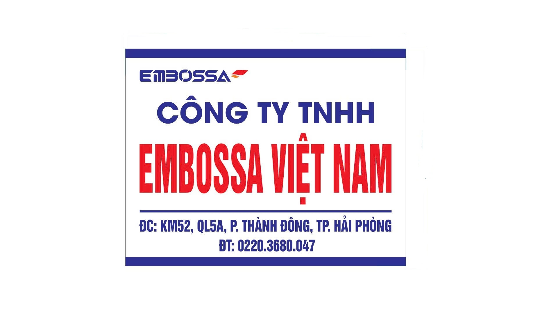 Công ty TNHH Embossa Việt Nam | Hai Duong