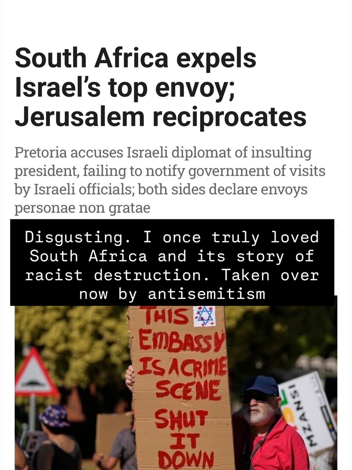 Disgusting. I once truly loved... - Rabbi Shmuley Boteach | Facebook