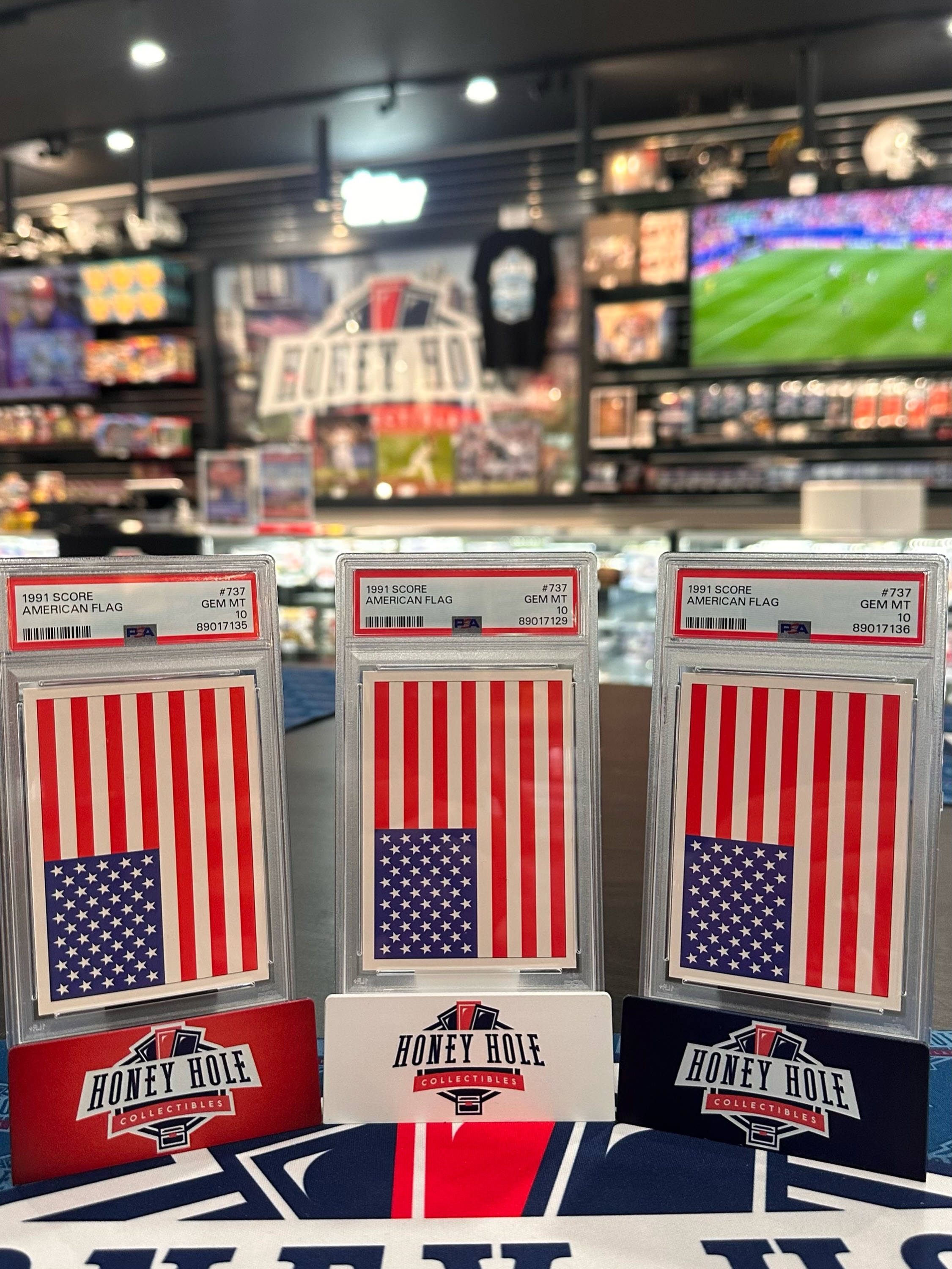 1991 Score American Flag sports card