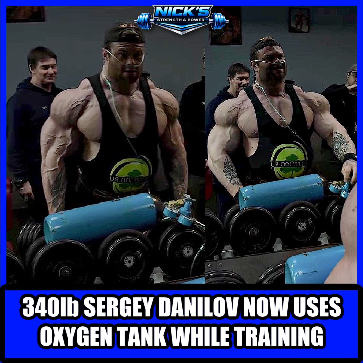 Nick's - 340lb bodybuilder Sergey Danilov posted a training video today ...