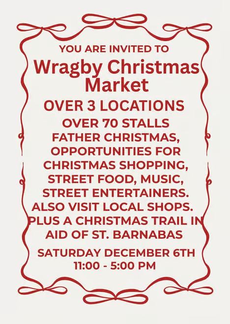 Market - Get ready for Wragby Christmas market - link to full story in ...