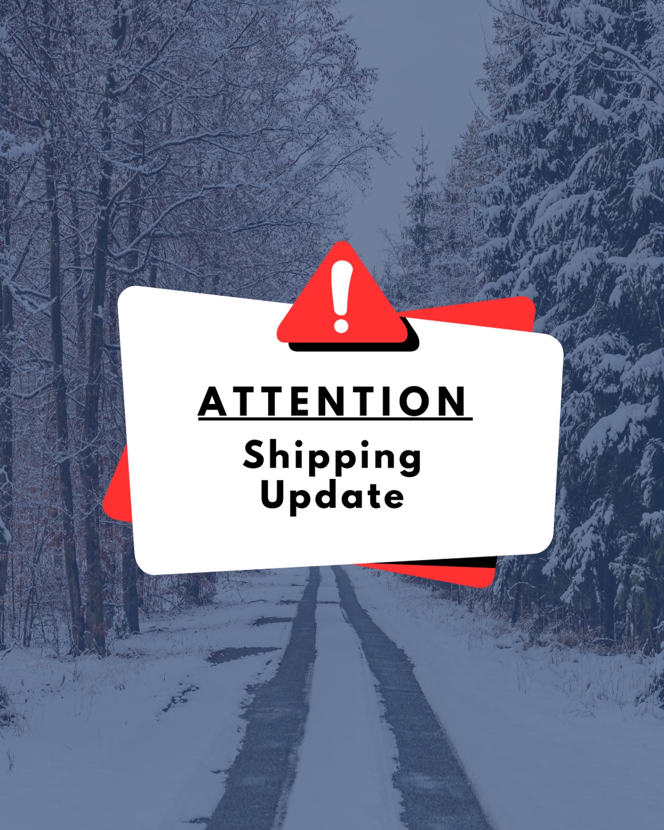 RGL - 📢 Potentional Delivery Delays ️🚚 With a weather warning in place ...