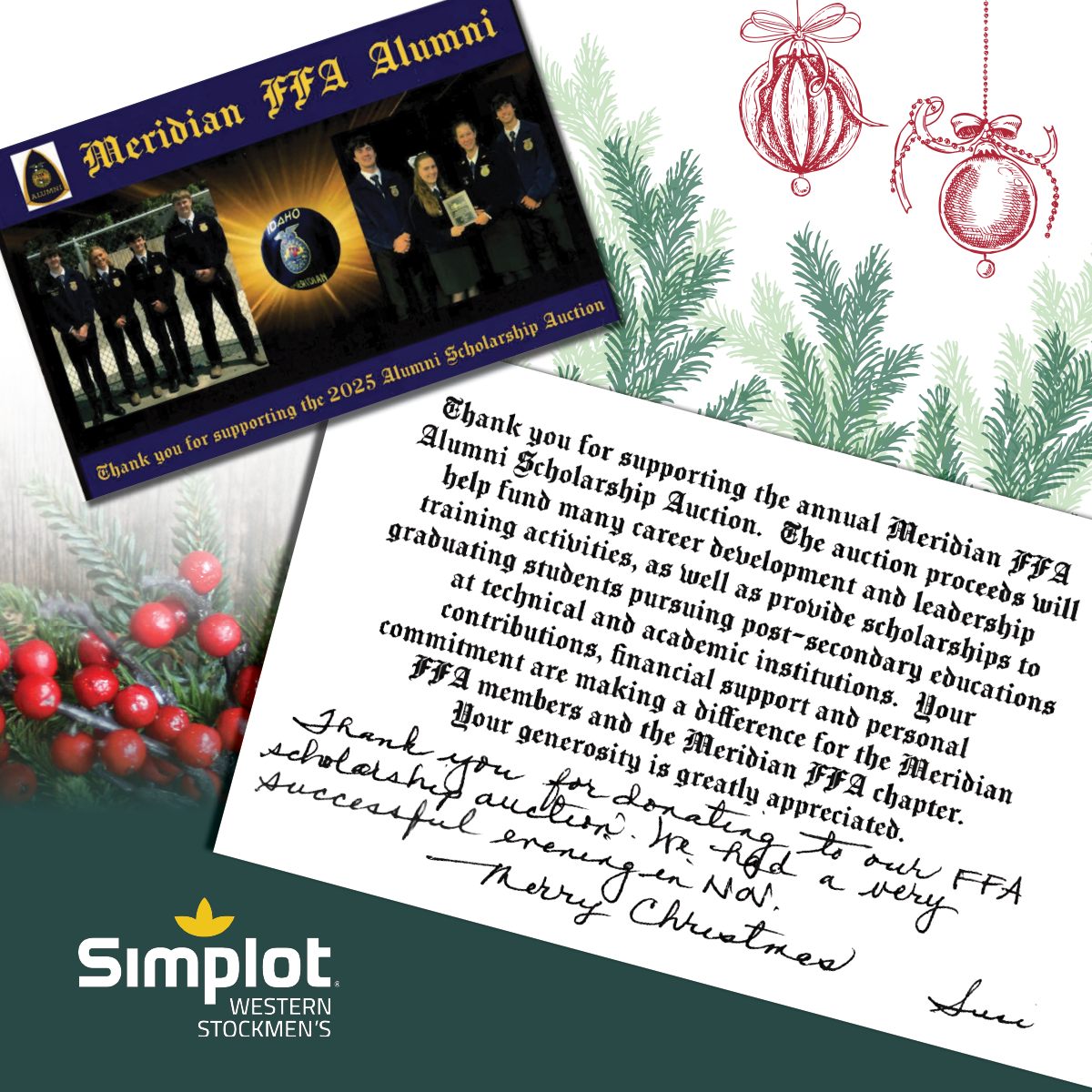 Simplot - 💌 Thank you for the great Thank You card from the Meridian ...
