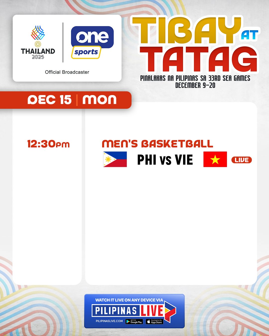 One - LABAN PILIPINAS, PUSO 🏀 ️‍🔥 It's now the Gilas Pilipinas Men's ...