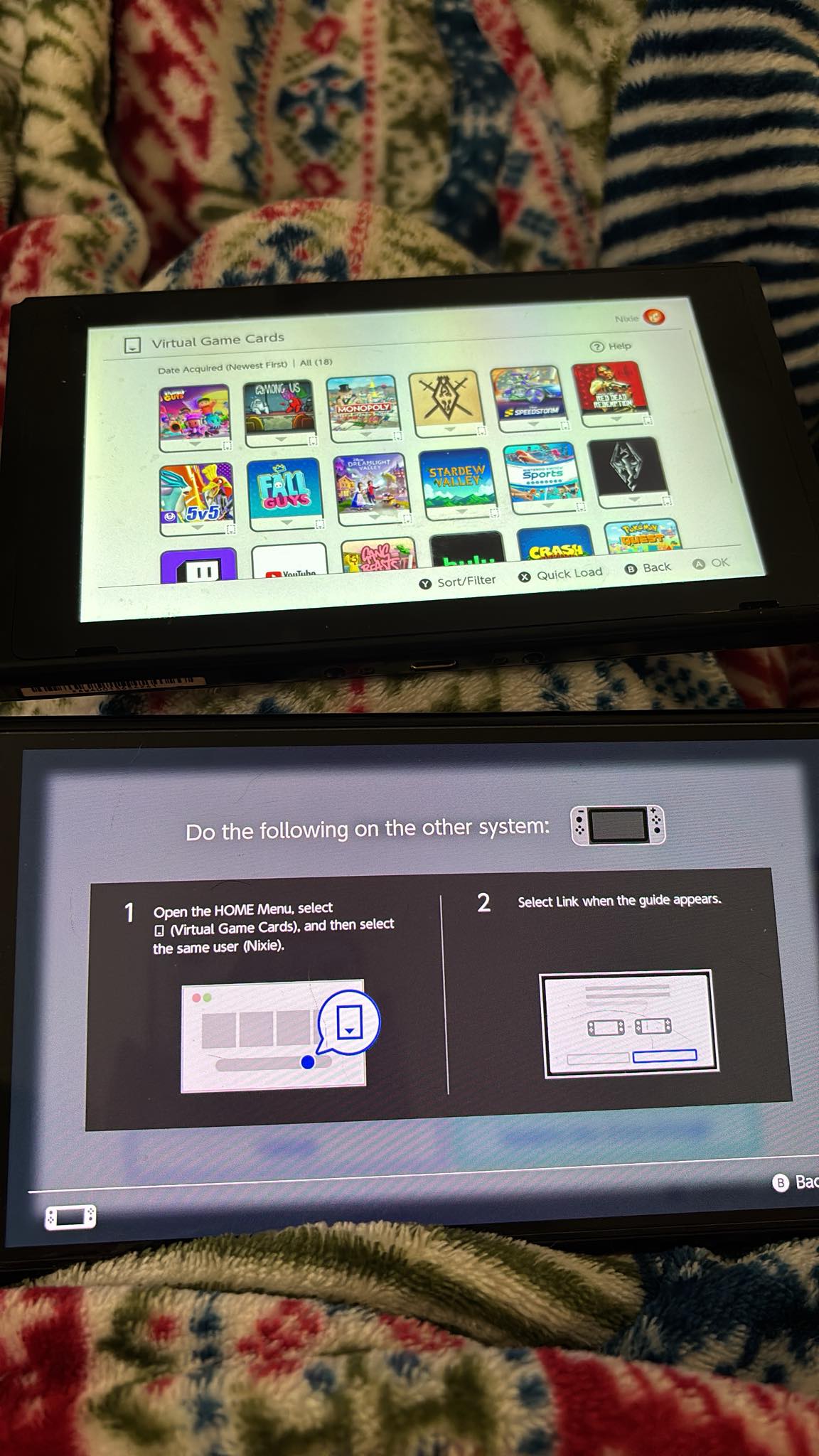 Why won't my Nintendo Switches link to each other?
