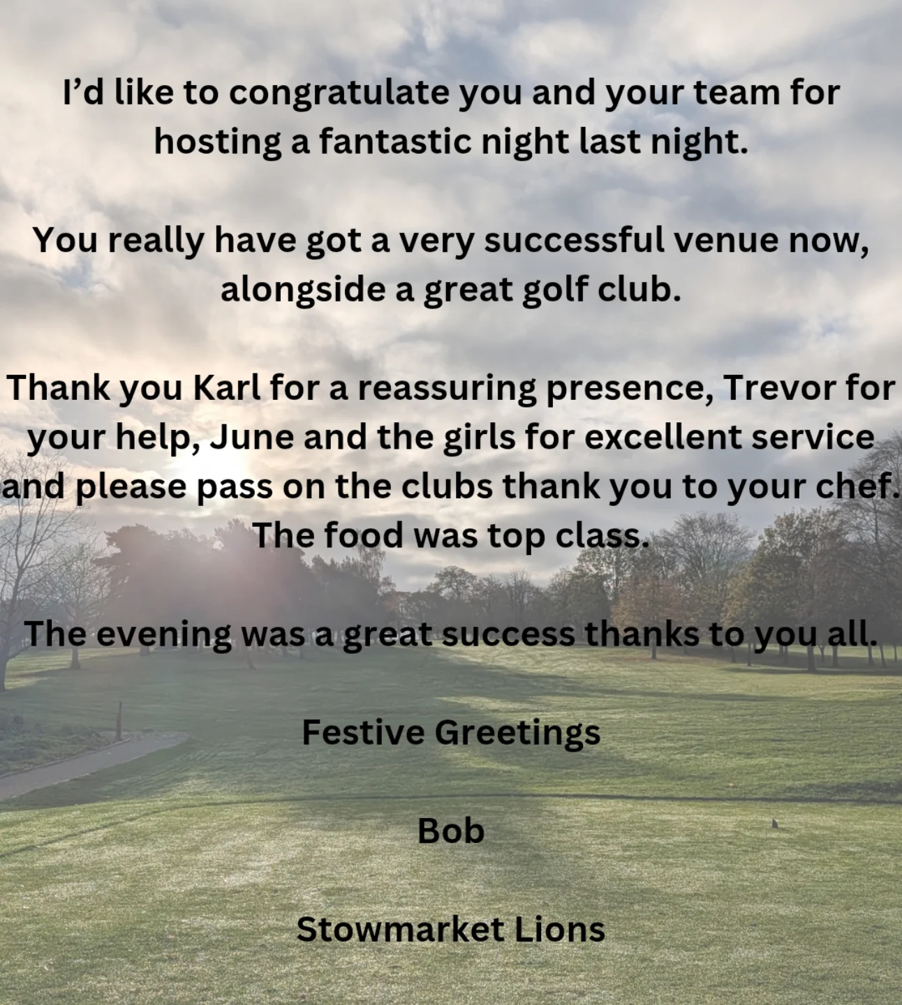Stowmarket Golf Club added a new... - Stowmarket Golf Club