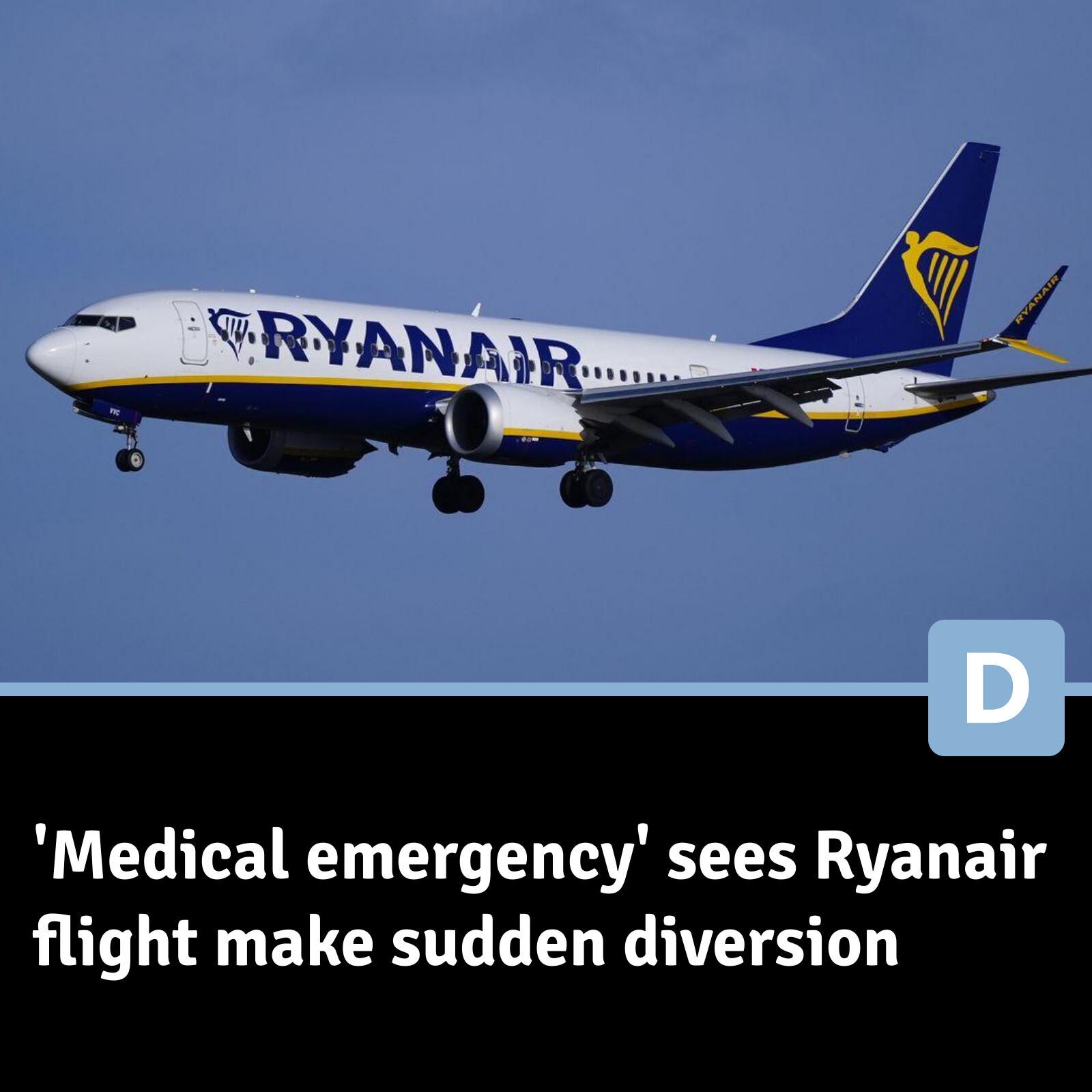 The jet made a dramatic U-turn after an apparent emergency on board