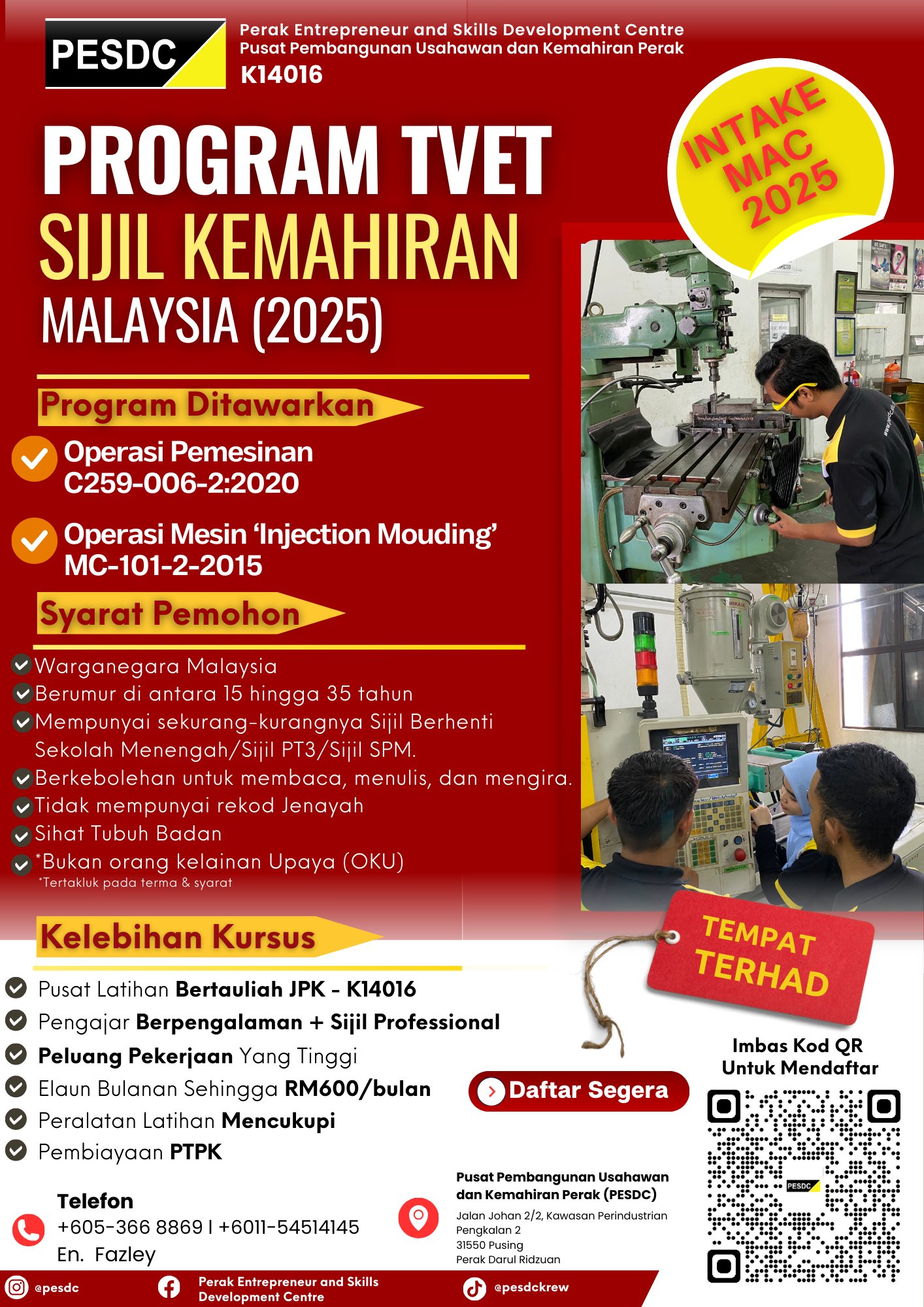 Perak Entrepreneur and Skills Development Centre | Pusing
