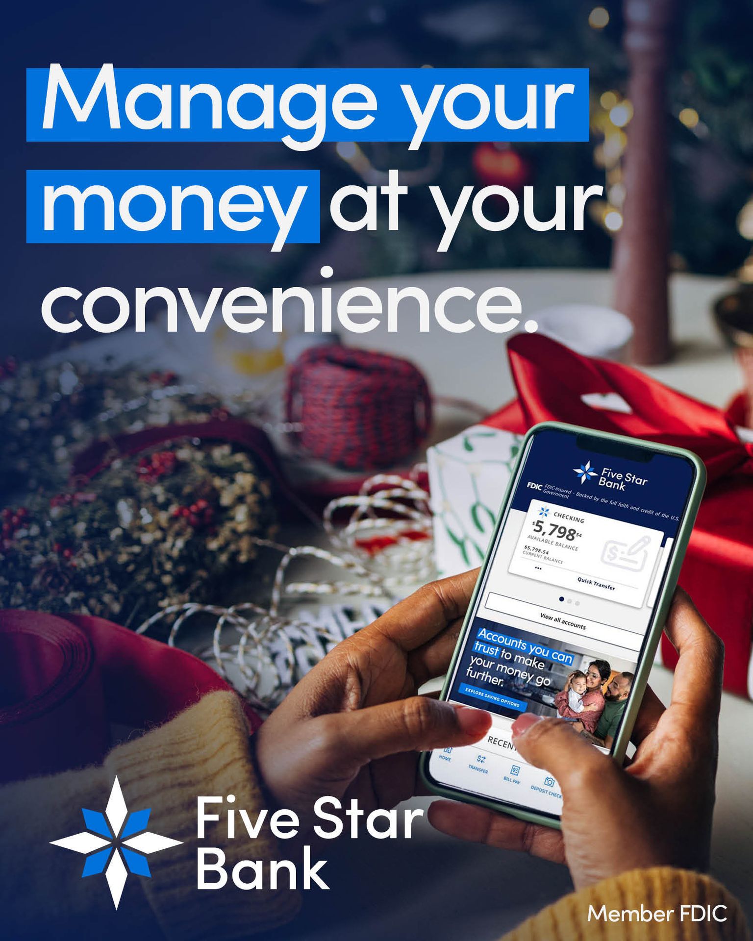 Five Star Bank - With Five Star Bank Digital Banking, it’s... | Facebook