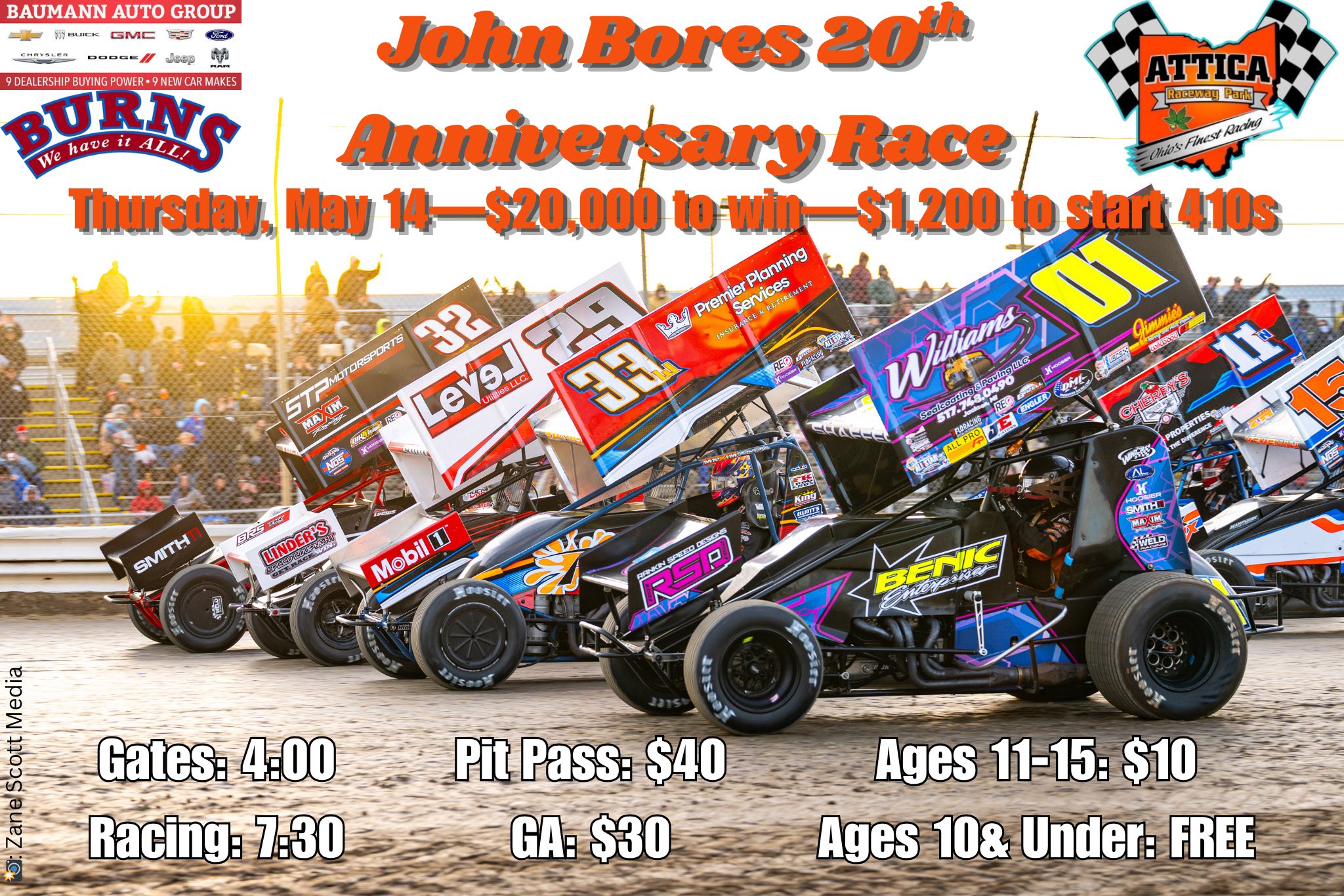 This THURSDAY (not Friday) will be the John Bores 20th Anniversry 