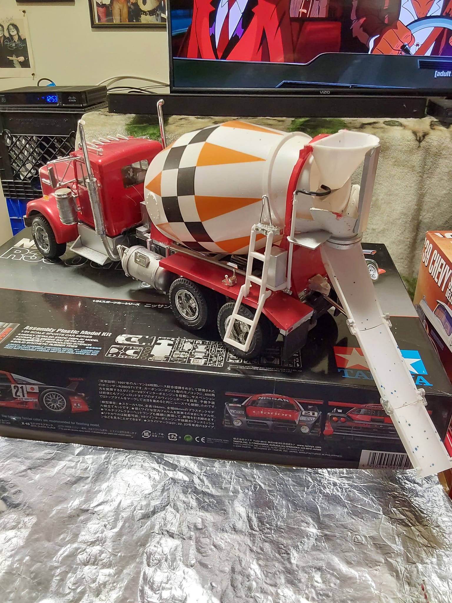 Progress on Kenworth Challenger cement mixer model