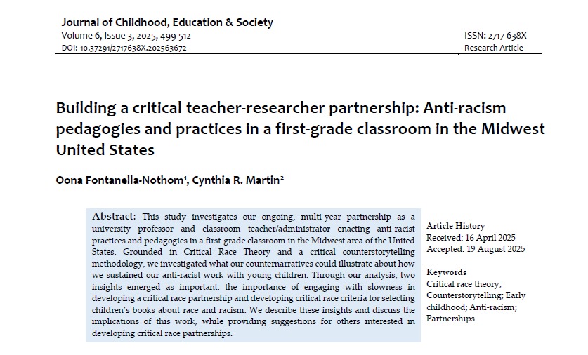 Journal of Childhood, Education & Society